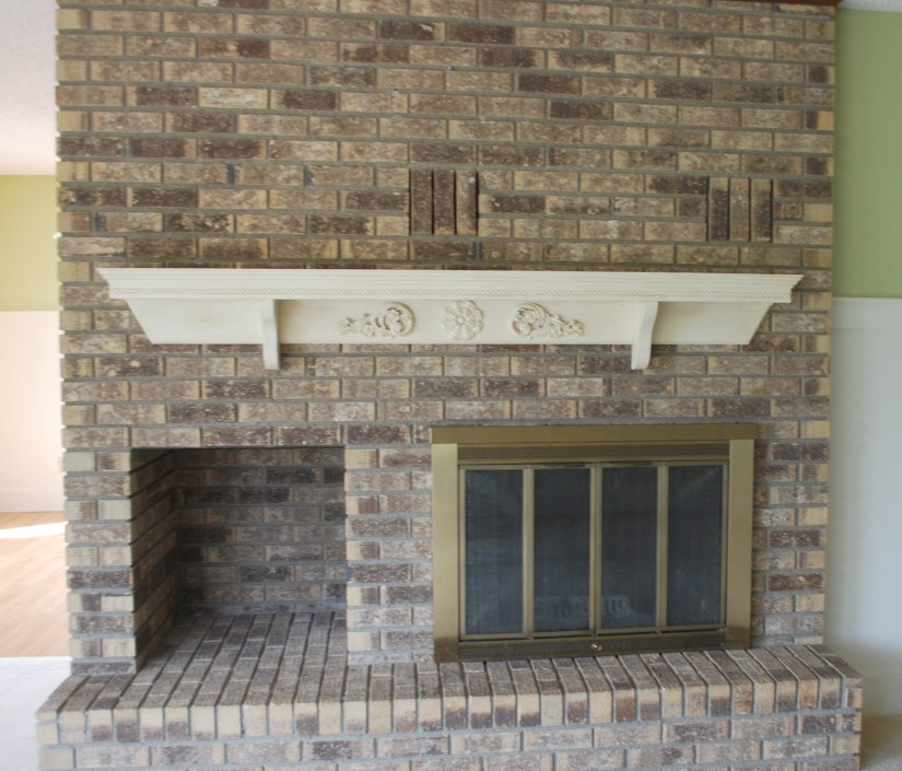 Mantle after being painted